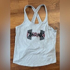 NWT under Armour Womens tank top Florida loose fit heat gear Sz small